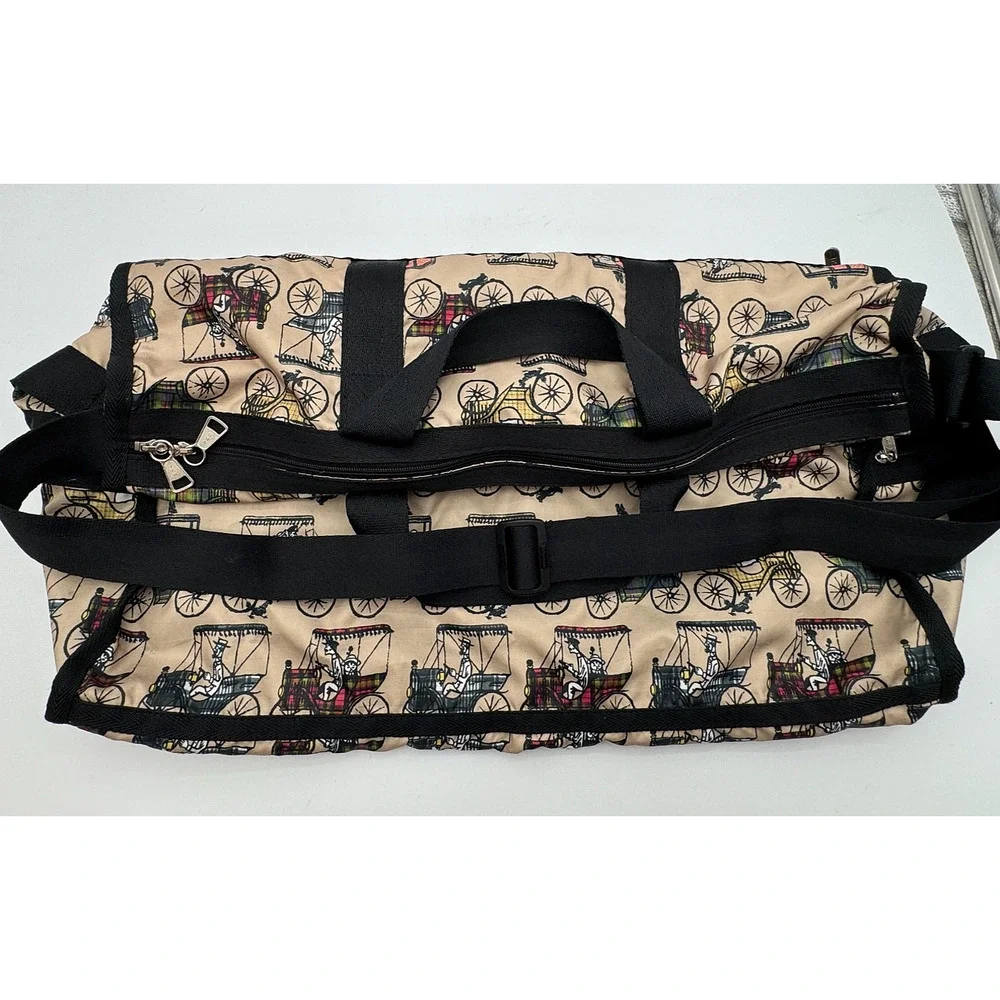 Vintage LeSportsac Deluxe Large Weekender Duffel Bag Carriage Plaid Costa Rica